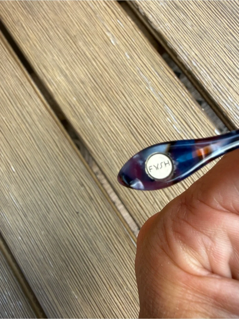 FYSH 3683 Eyeglasses Multicolor Blue Purple Frames 54-15-140 peacock pearl